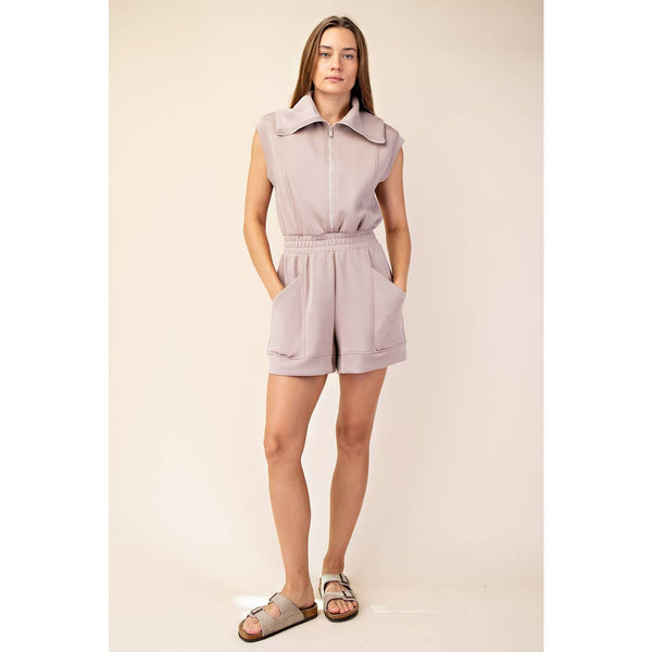 Modal Poly Mocha Romper