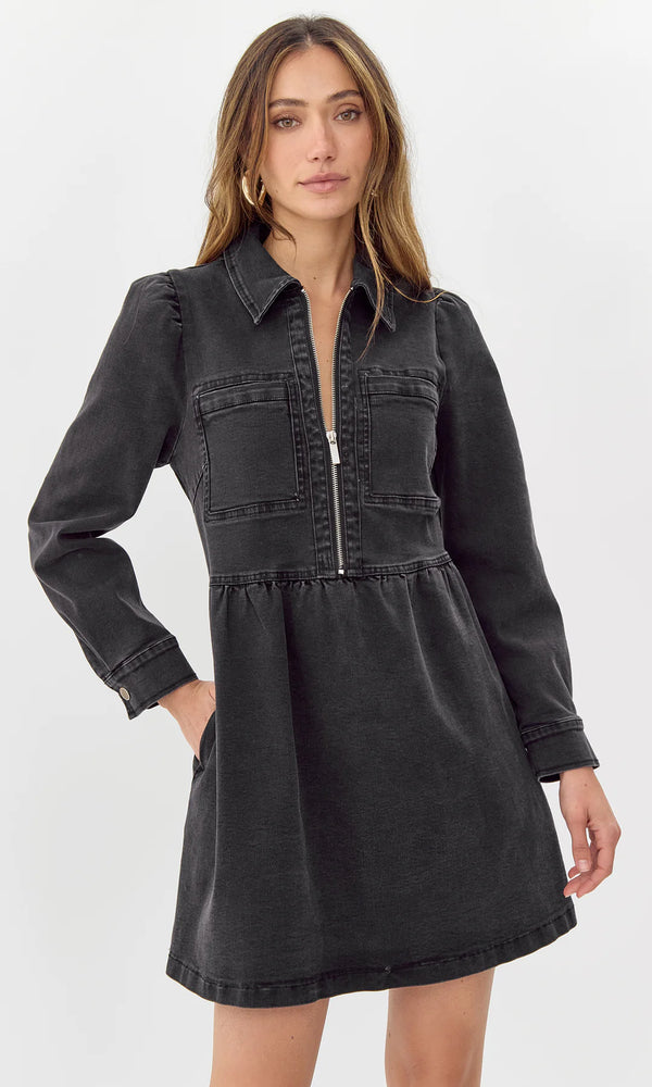 Denim Zip Dress