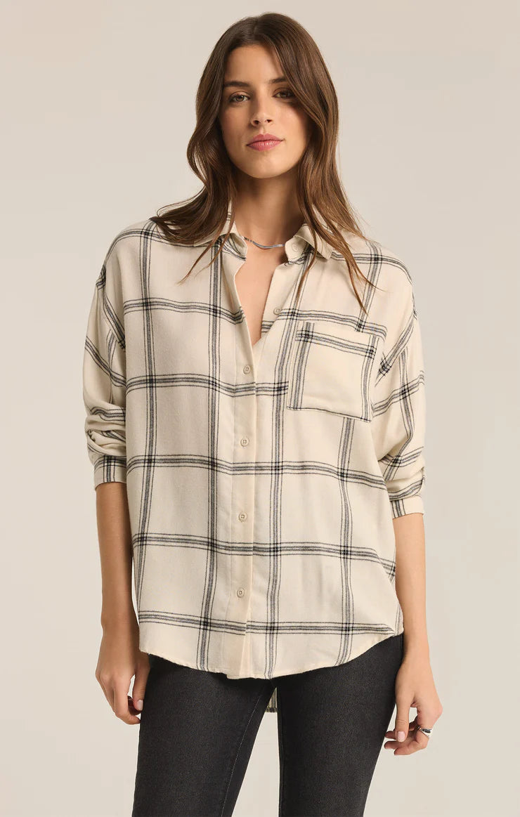 Sea Salt Plaid Shirt