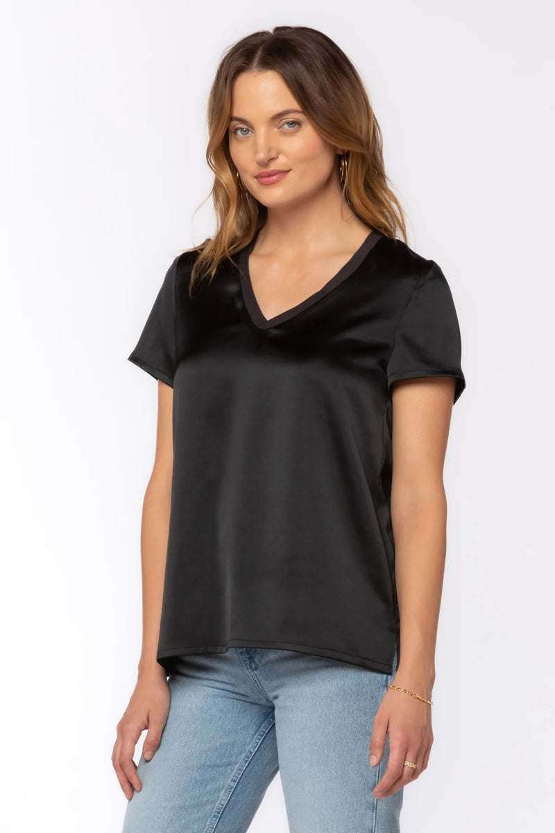 Short Sleeve Satin Tee